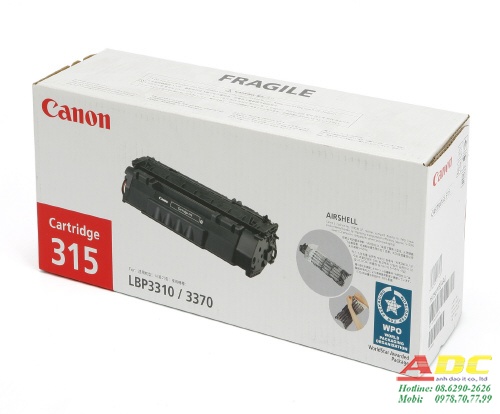 Mực in Canon 315 Black Toner Cartridge